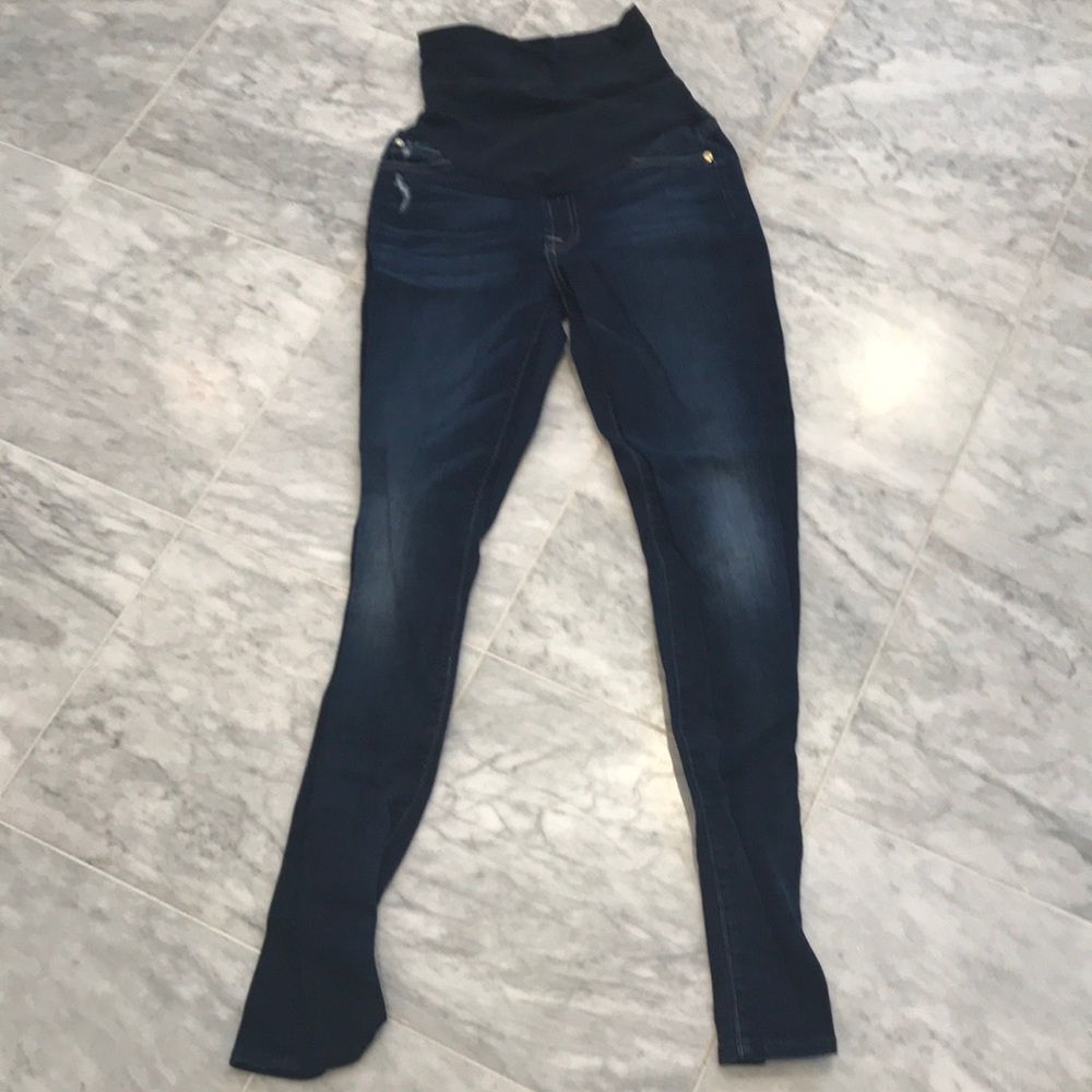 7 for All Man Kind Maternity Skinny Jeans